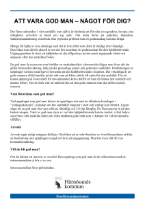 Information och intresseanmälan för god man