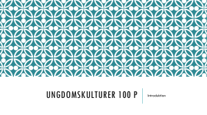 Ungdomskulturer