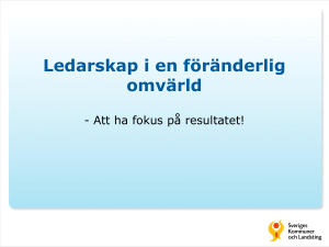 Ledarskapets betydelse för sjukfrånvaron