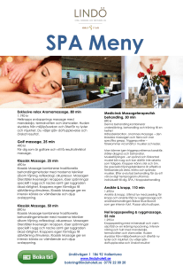 SPA Meny