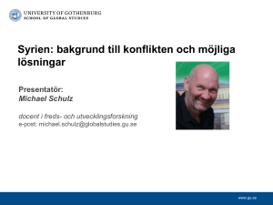 Michael Schulz docent i freds
