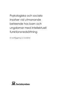 Psykologiska och sociala insatser vid utmanande