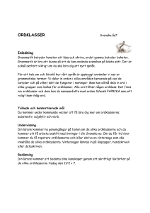 ORDKLASSER