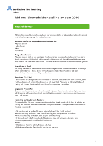Råd om läkemedelsbehandling av barn 2010