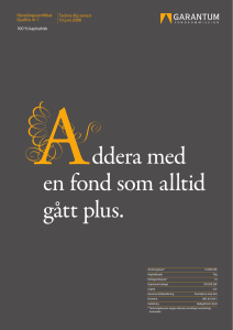 ddera med en fond som alltid gått plus.