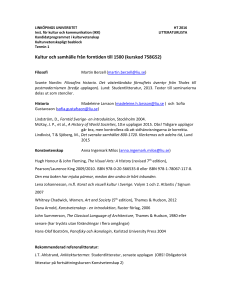Kultur och samhälle från forntiden till 1500 (kurskod 758G52)