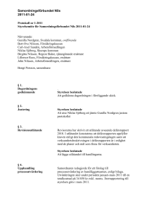 Protokoll styrelsemöte 110124