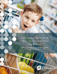 Handelns betydelse, roll och funktion i samhället + Öppen kategori