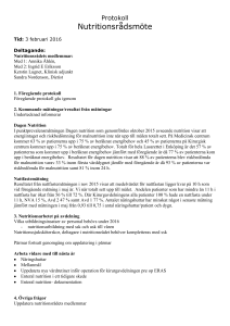 Dagordning Nutritionsråsmöte: