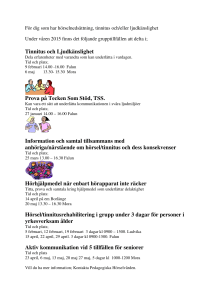 Tinnitus och Ljudkänslighet Prova på Tecken Som Stöd, TSS