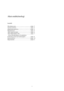 Akut endokrinologi