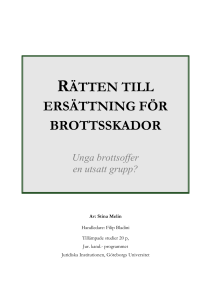 RÄTTEN TILL ERSÄTTNING FÖR BROTTSSKADOR