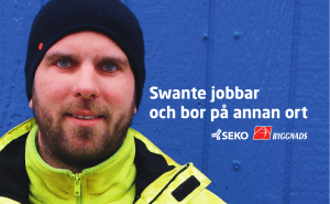 Swante jobbar och bor på annan ort