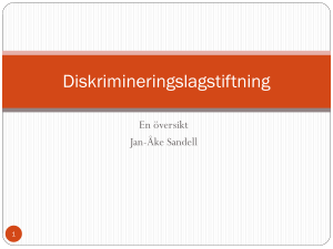 Diskrimineringslagstiftning