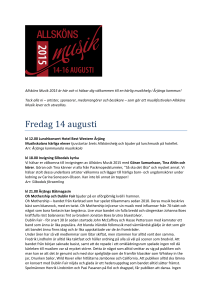 Fredag 14 augusti
