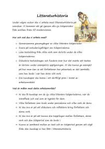 Litteraturh Litteraturhistoria