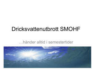 Dricksvattenutbrott SMOHF