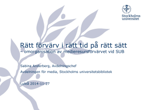 Möjligheter och utmaningar