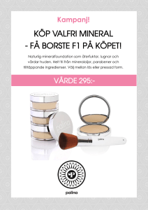 köp valfri mineral - få borste f1 på köpet!