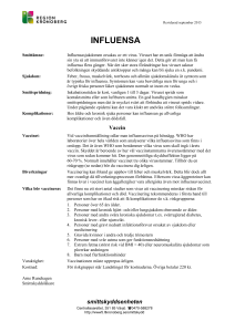 Influensa - Region Kronoberg