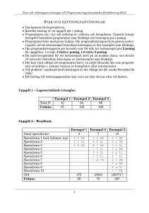 Testdata - Programmeringsolympiaden