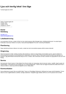 Ljus och trevlig lokal i bra läge