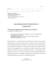 För rättning - UU Studentportalen
