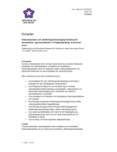 Kursplan