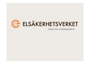 Presentation om el och elsäkerhet
