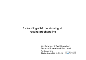 Ekokardiografisk bedömning vid respiratorbehandling