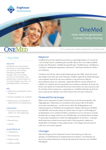 OneMed - Enghouse Interactive