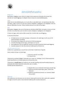 Jämställdhetspolicy