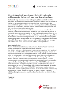 Att använda patientrapporterade utfallsmått i nationella