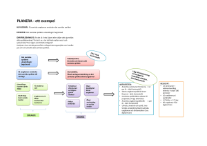 PLANERA -‐ ett exempel