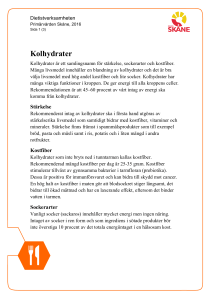 Kolhydrater