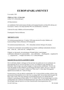 bakgrund/allmänna kommentarer