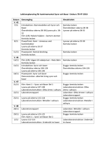 Planering Kemi till vecka 51 för år 7ab.