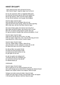 Havet är djupt