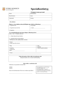 Specialkostintyg pedagoger-annan personal