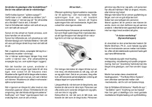 Synsbrochure Svensk