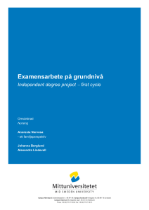 Anorexia Nervosa-ett familjeperspektiv.