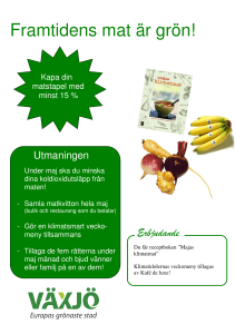 Framtidens mat är grön!
