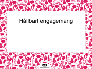Hållbart engagemang