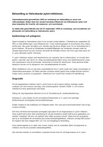 Behandling av Helicobacter pylori-infektioner