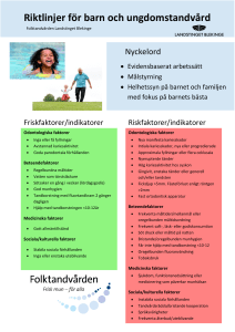 Riktlinjer för barn och ungdomstandvård
