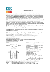 Galvaniska element