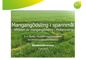 Mangangödsling i spannmål
