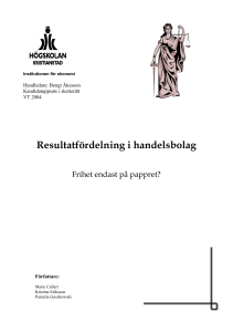 Resultatfördelning i handelsbolag