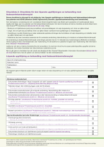 Checklista 2: Checklista för den löpande uppföljningen av