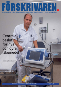 Centrala beslut för nya och dyra läkemedel